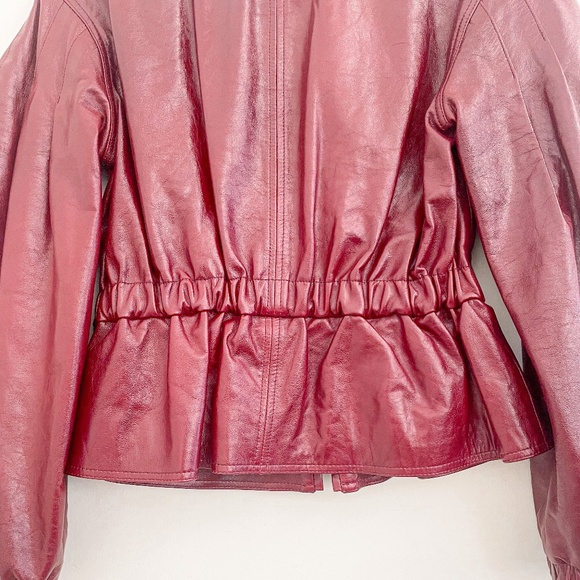 Ulla Johnson Briar Leather Jacket in Mahogany S - Picture 13 of 16